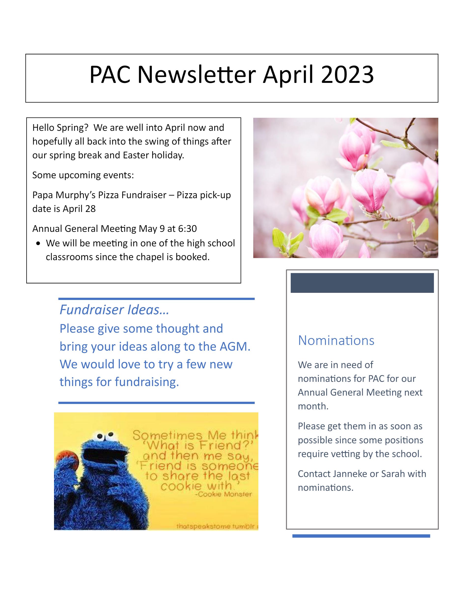 April Newsletter